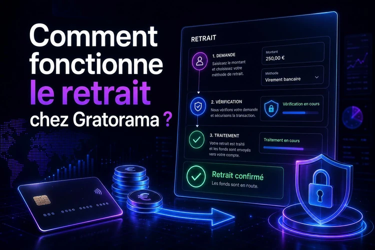Comment fonctionne le retrait chez Gratorama?