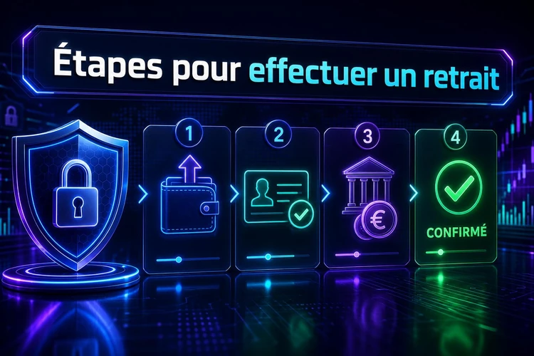 Étapes pour effectuer un retrait